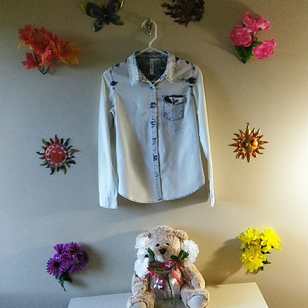 Cherokee XL Girls denim top